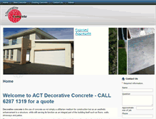 Tablet Screenshot of decorativeconcrete.com.au